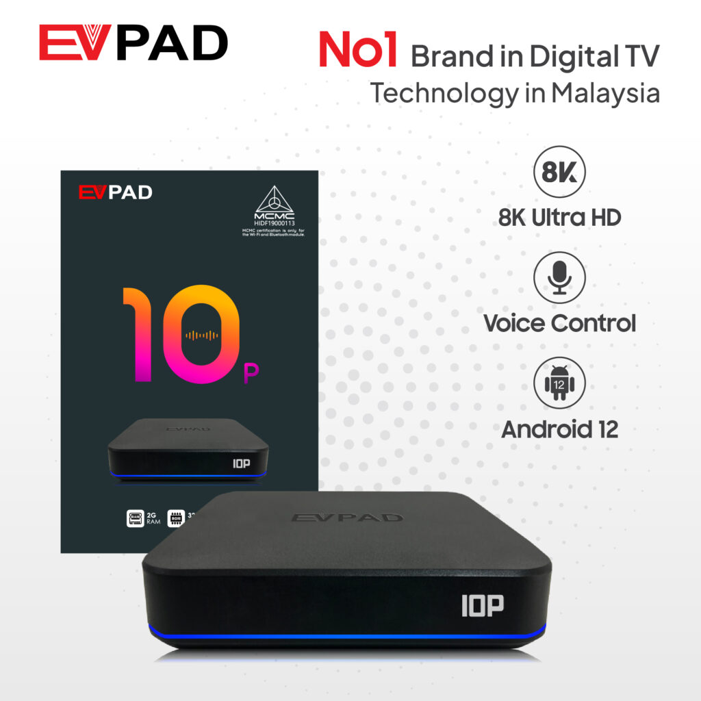 EVPAD 10P Android TV Box (Malaysia Version) - Image 2