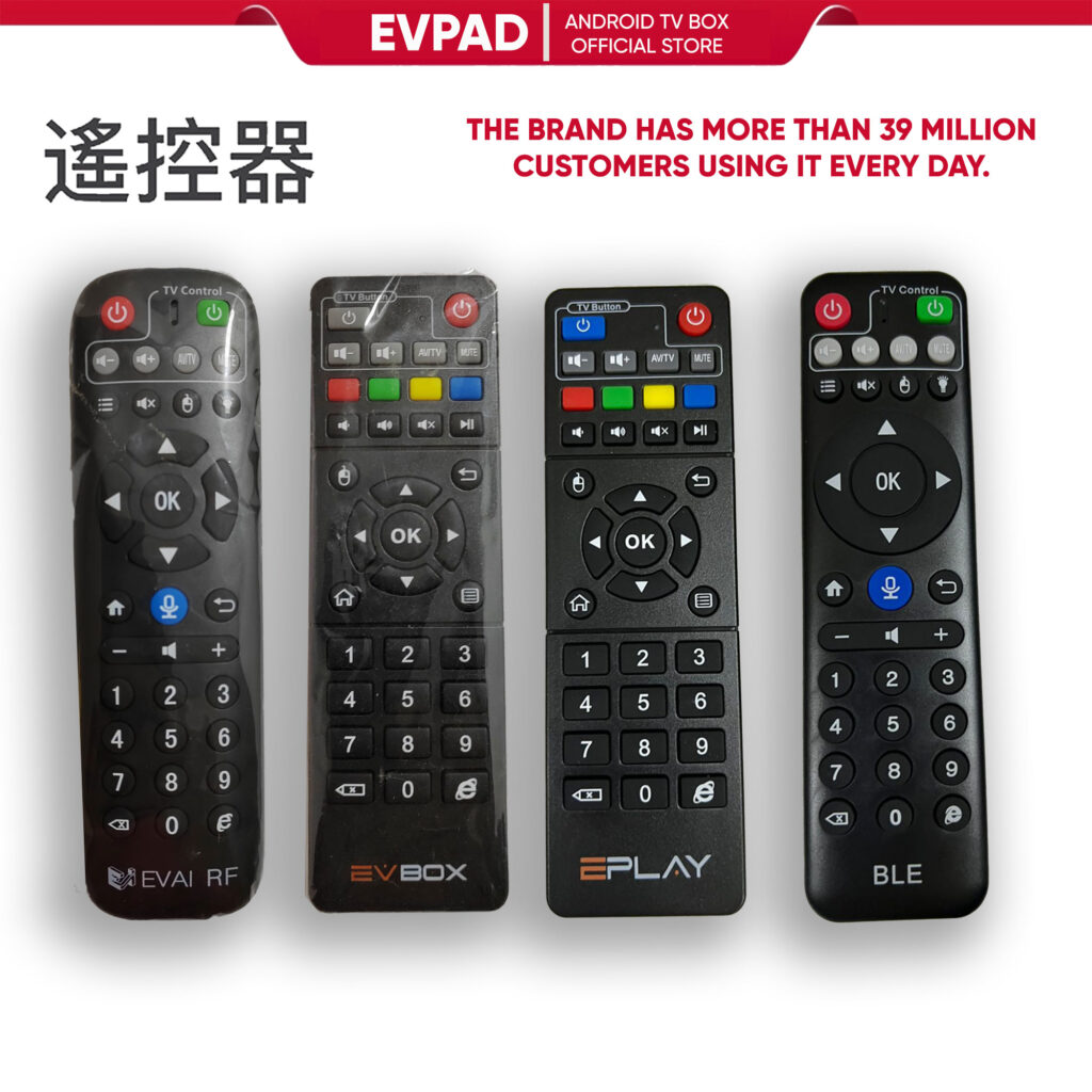 EVPAD TV Box Remote Control, EVPay and EVbox