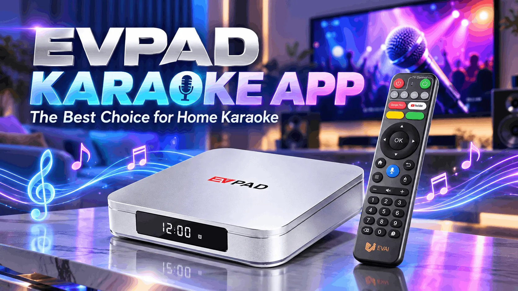 EVPAD Karaoke App Guide: How to Use KTV on EVPAD 12P EVPAD Karaoke App Guide