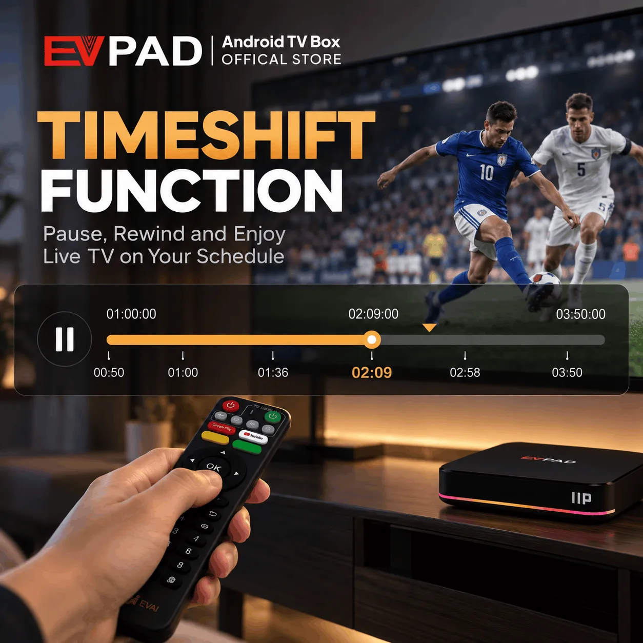EVPAD Timeshift Function: How It Works and How to Use It