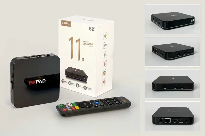 Luxurious design of EVPAD 11P TV Box