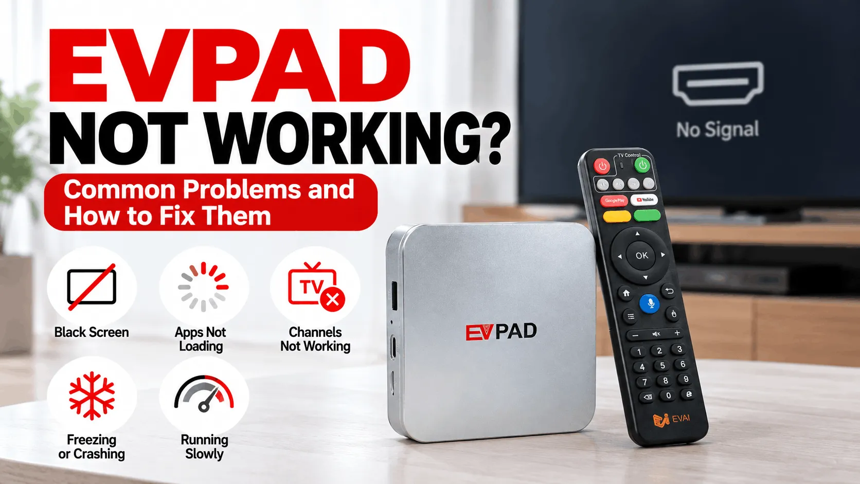 EVPAD Not Working