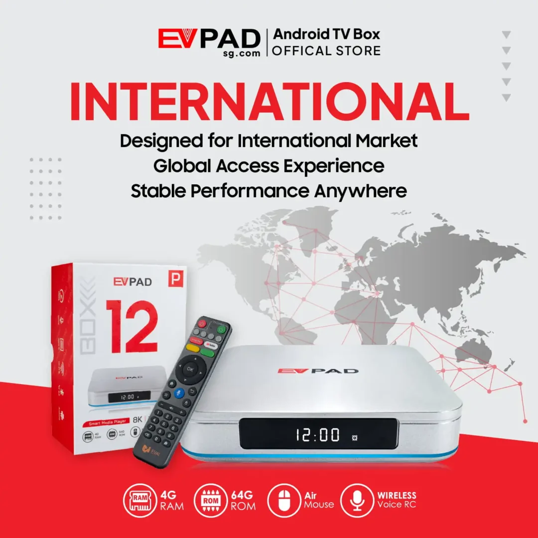 EVPAD 12P Android TV Box (International Version)