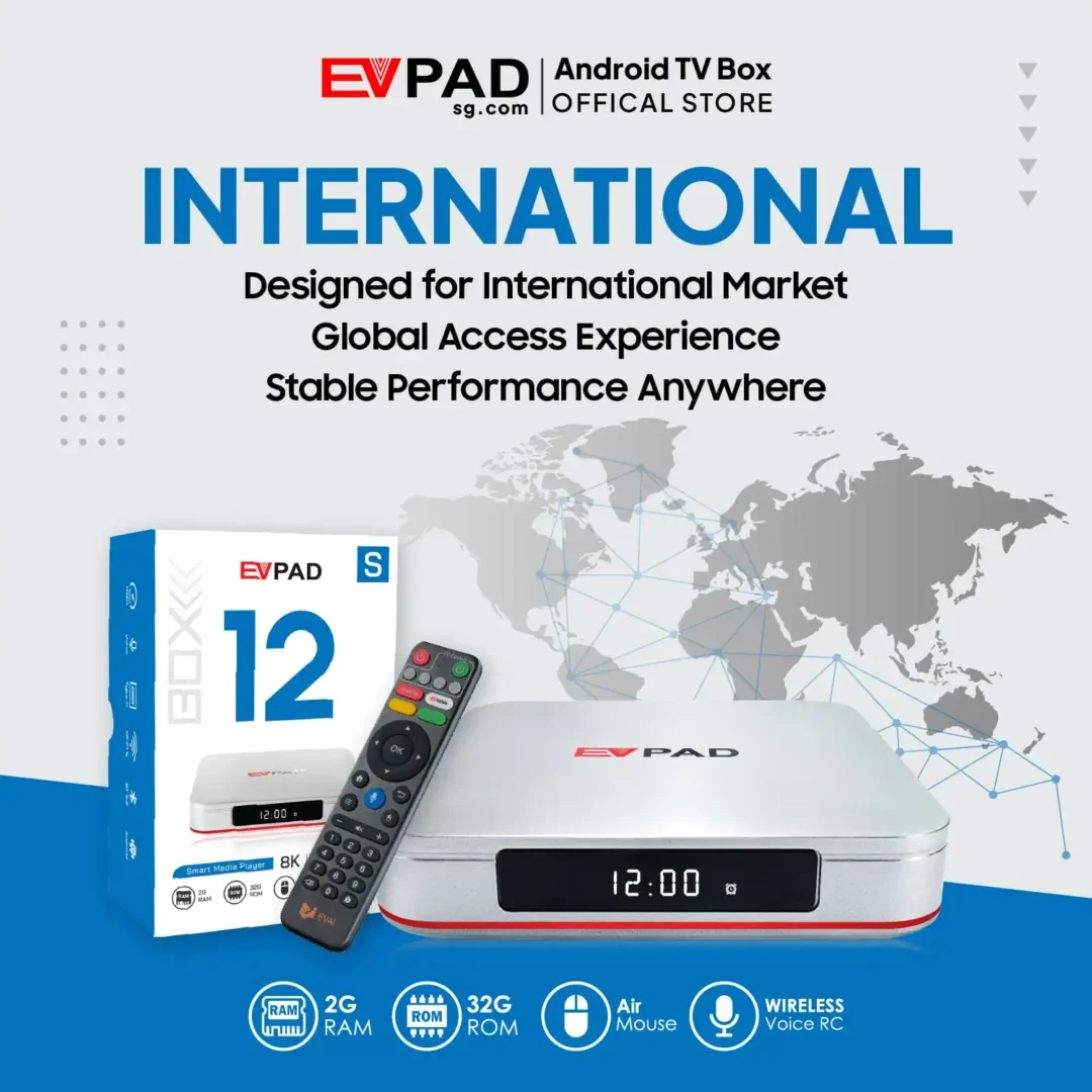EVPAD 12S Android TV Box (International Version)