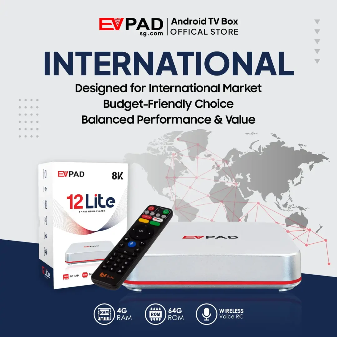 EVPAD 12 lite Android TV Box (International Version)