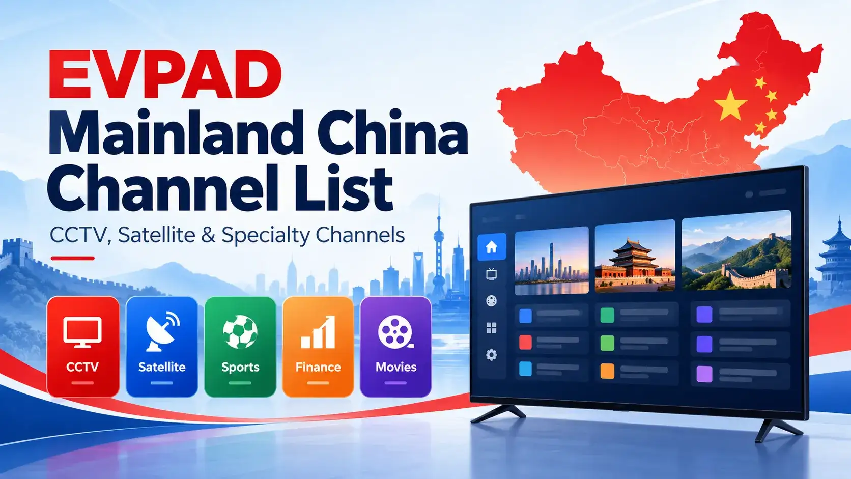 EVPAD China Channel List: 53 Mainland TV Channel IDs EVPAD Mainland China channel list