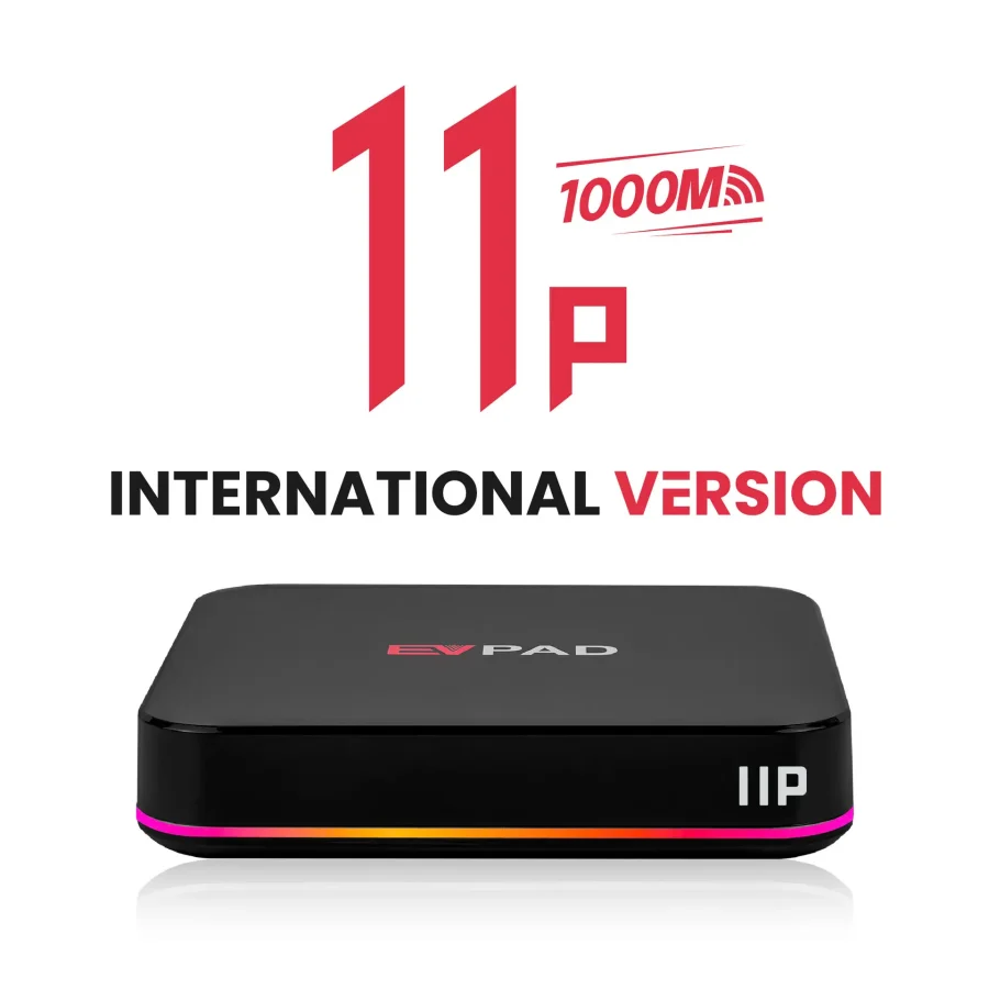 EVPAD 11P International Version Smart TV Box with 1000M high-speed internet support